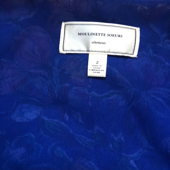 Moulinette Soeurs Anthropologie Silk Wrap Dress - Picture 7 of 8